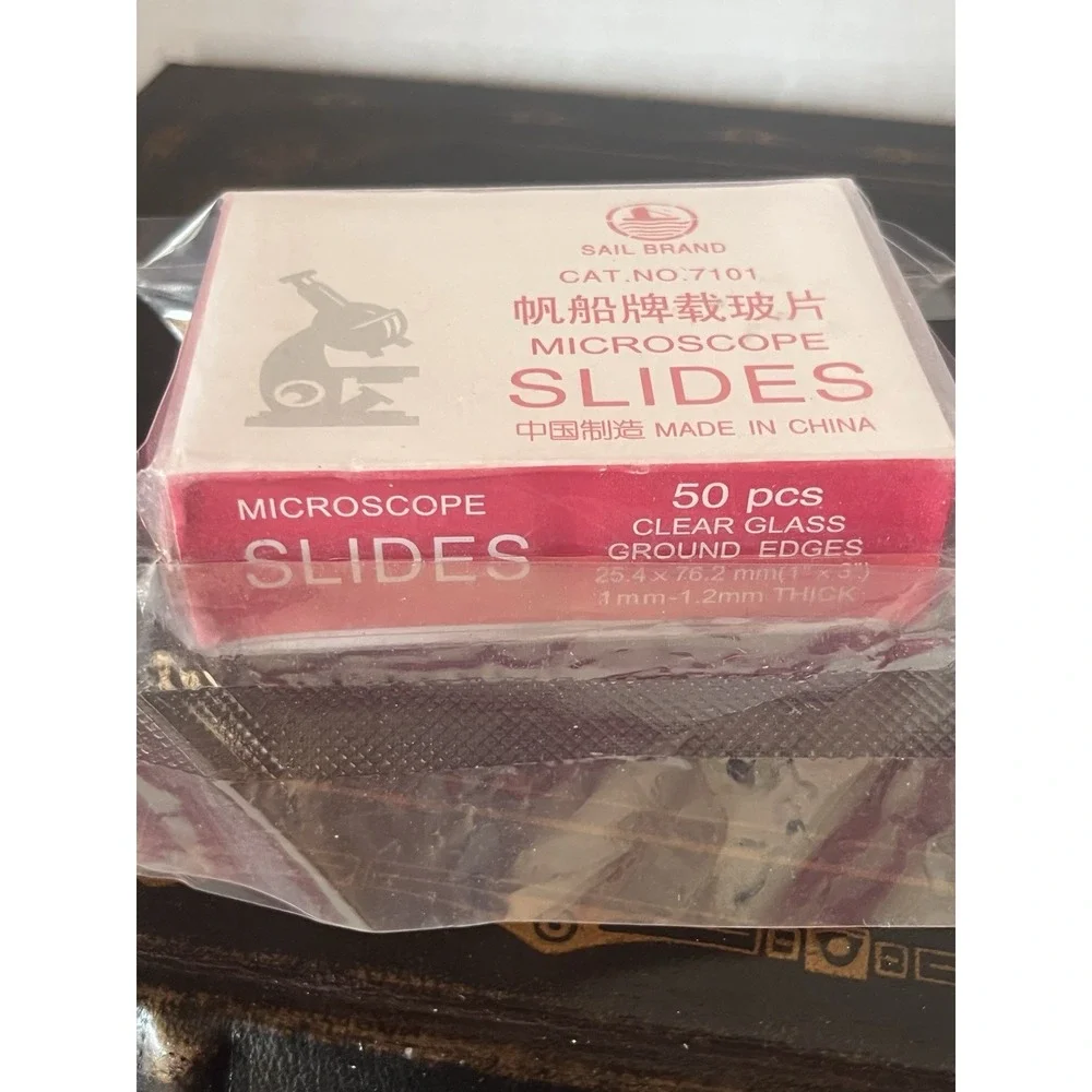 Microscope‎ Slides Clear Glass Round Edges (50 Ct.)